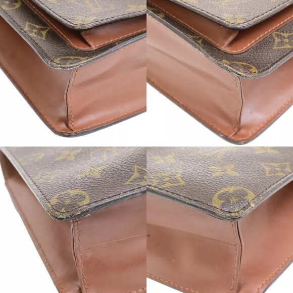 LOUIS VUITTON Monceau 26 Shoulder Hand Bag Monogram Leather Brown - Picture 7 of 14